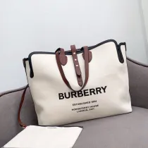 バーバリーバッグBURBERRY 2023年新作キャンバスショッピングバッグ