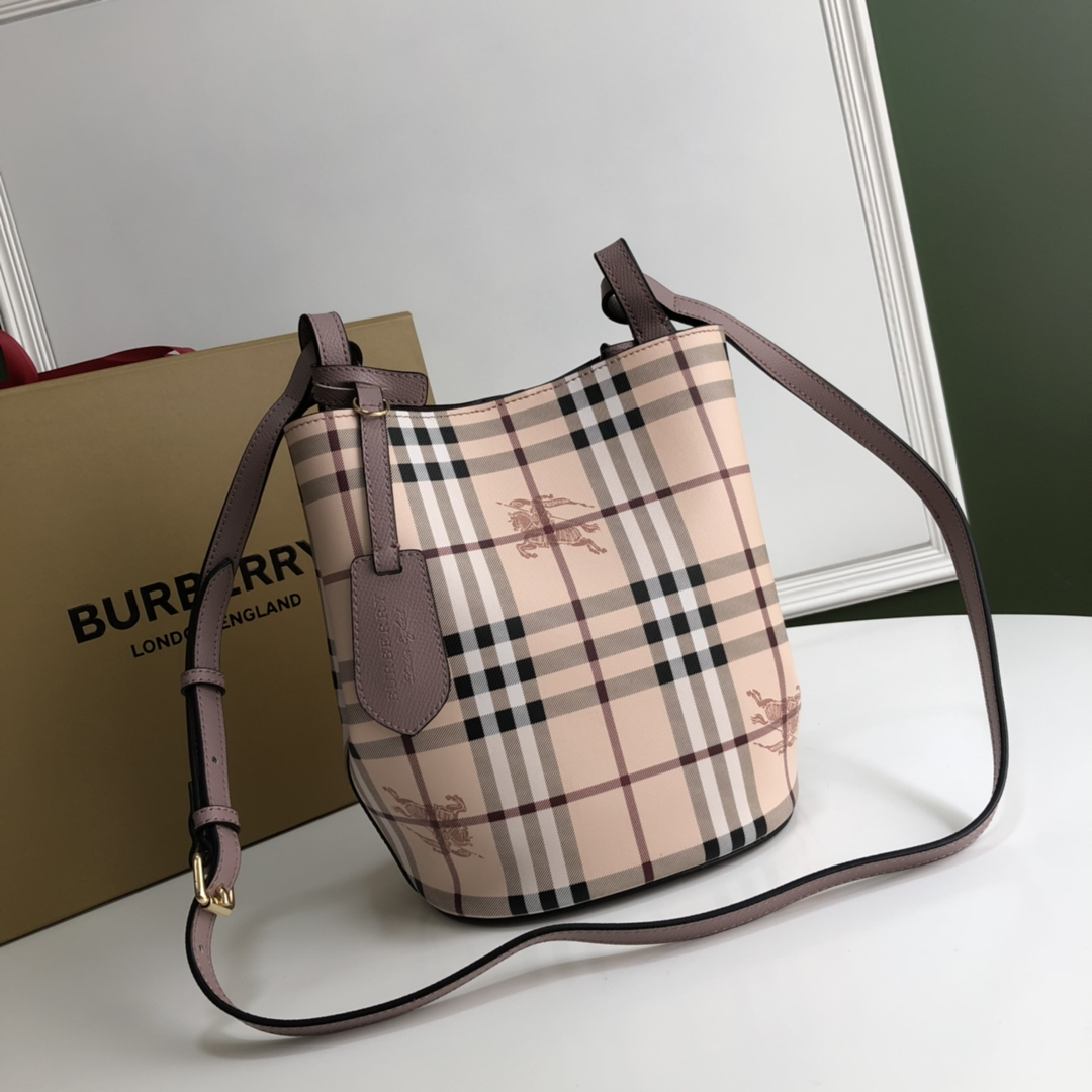 バーバリーバッグBURBERRY 2023新作 クロスボディ バケットバッグ