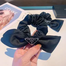 プラダカチューシャPRADA 2023新作 サテン ボウタイ