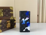 ルイヴィトン財布LOUIS VUITTON 2023新作 M81752 ブルー スーツ ウォレット
