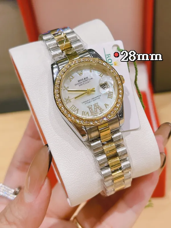 ロレックス時計Rolex 2023年新作 ドリルリング レディース ローマンサーフェイス 時計