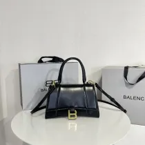 バレンシアガバッグBALENCIAGA 2023新作 砂時計バッグ 無地 黒