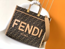 フェンディバッグFENDI 2023新作 FFファブリック トートバッグ ミディアム