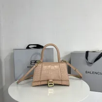 バレンシアガバッグBALENCIAGA 2023新作 アワーグラス バッグ 型押し ベージュ