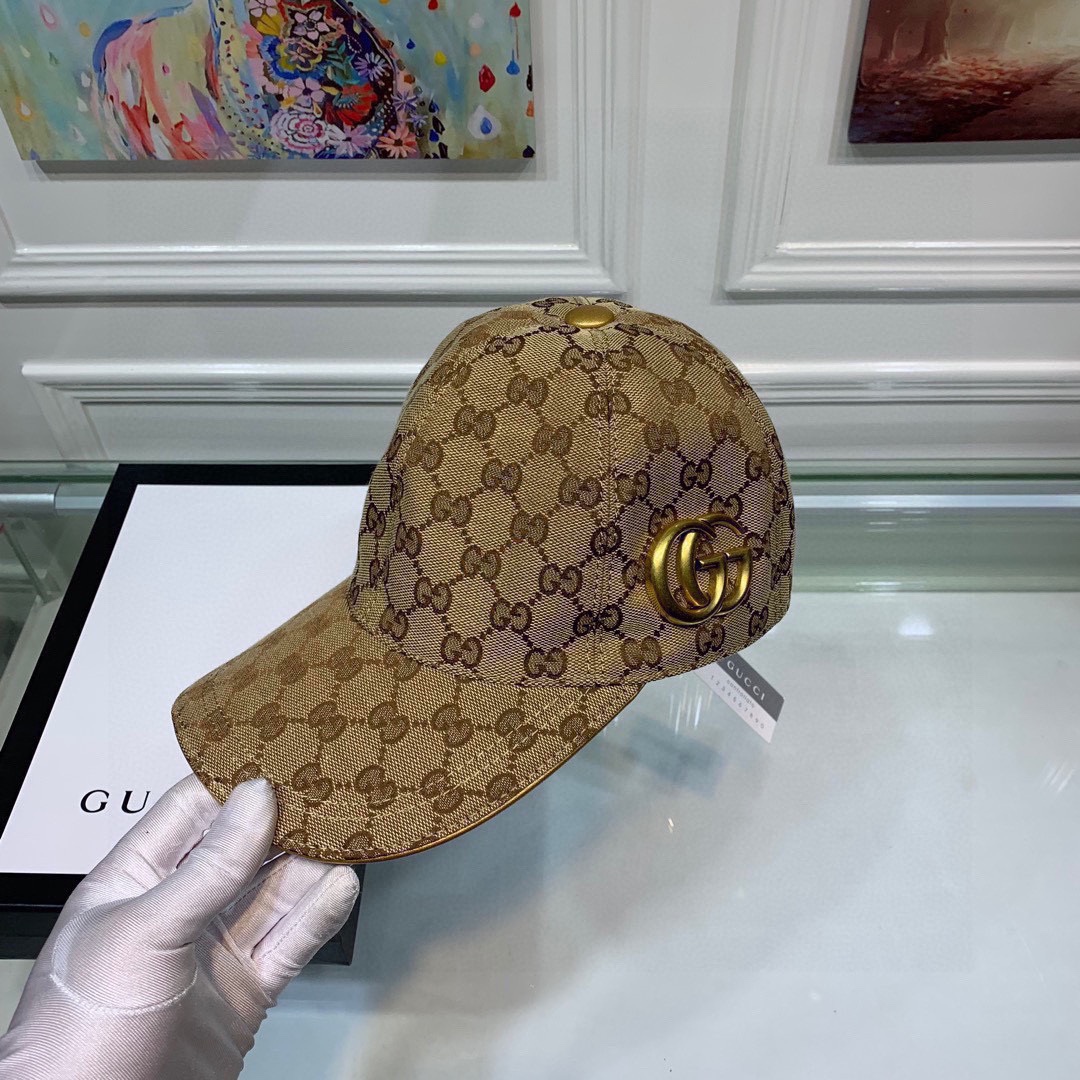 グッチ帽子GUCCI 2023年新作メタルダブルGベースボールキャップ