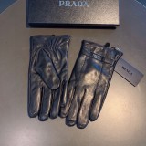 プラダ手袋PRADA 2023年新作タッチスクリーンメンズシープスキングローブ