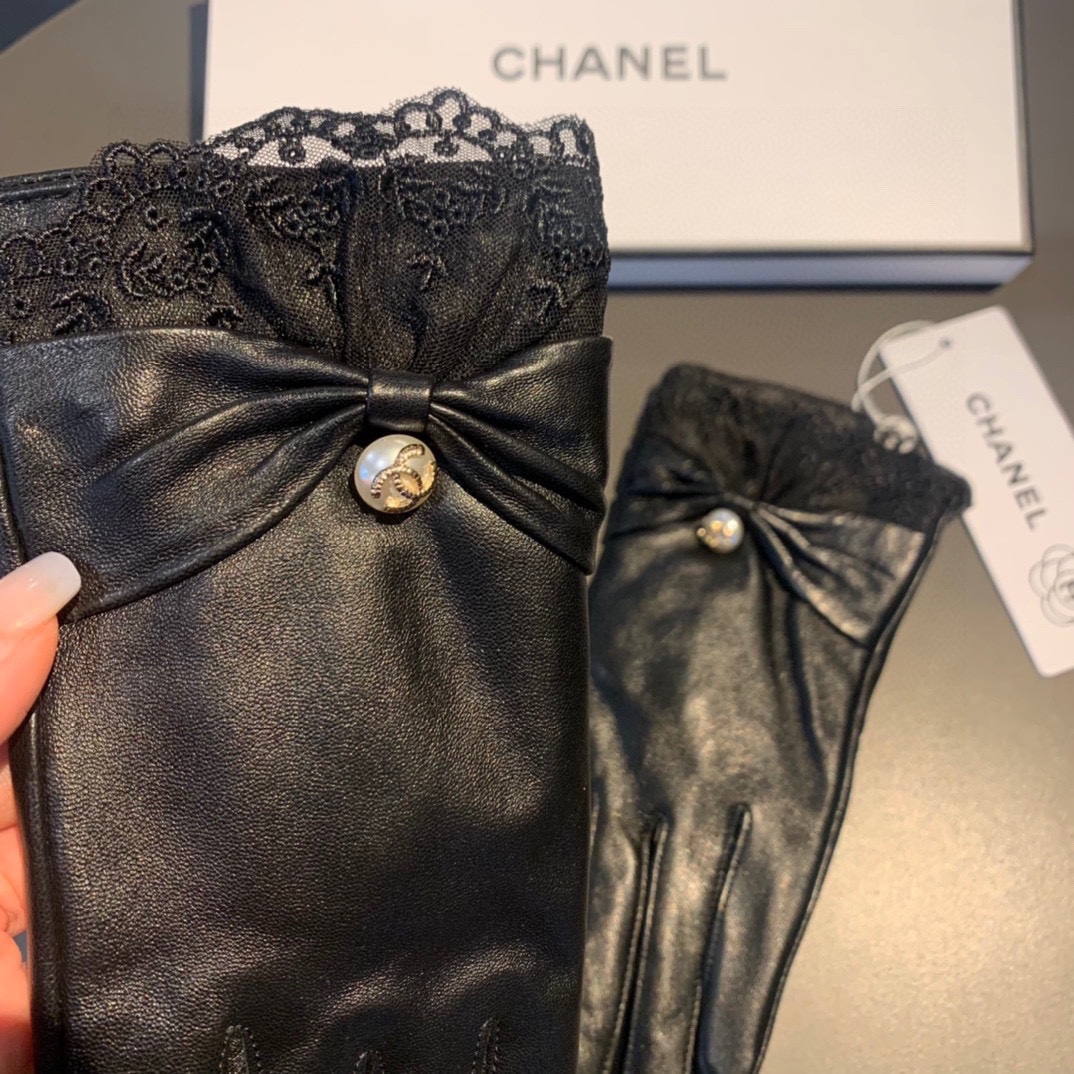 シャネル手袋CHANEL 2023 新しいタッチ スクリーン レディース シープスキン グローブ