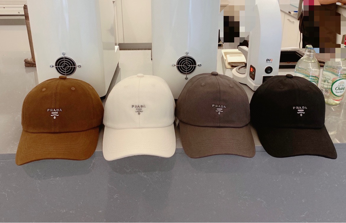 プラダ帽子PRADA 2023新作 ピークドベースボールキャップ