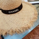 シャネル帽子CHANEL 2023新作 ビッグブリム サンハット