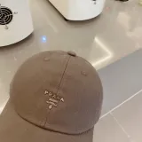 プラダ帽子PRADA 2023新作 ピークドベースボールキャップ