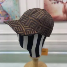 フェンディ帽子FENDI 2023年新作ダブルFジャガードベースボールキャップ