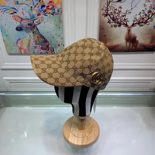 グッチ帽子GUCCI 2023年新作メタルダブルGベースボールキャップ