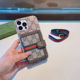 グッチiPhoneケースGUCCI 2023新作 リボンメッセンジャー カードホルダー スマホケース