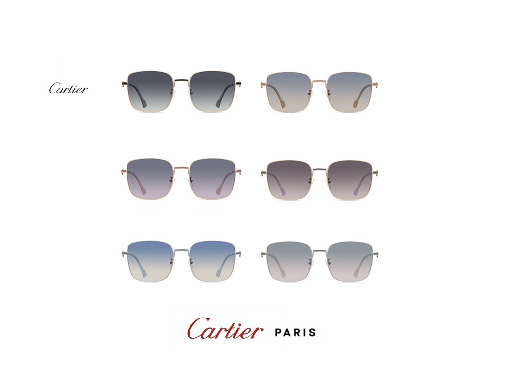カルティエサングラスCARTIER 2023新作 レディース 偏光レジンメガネ