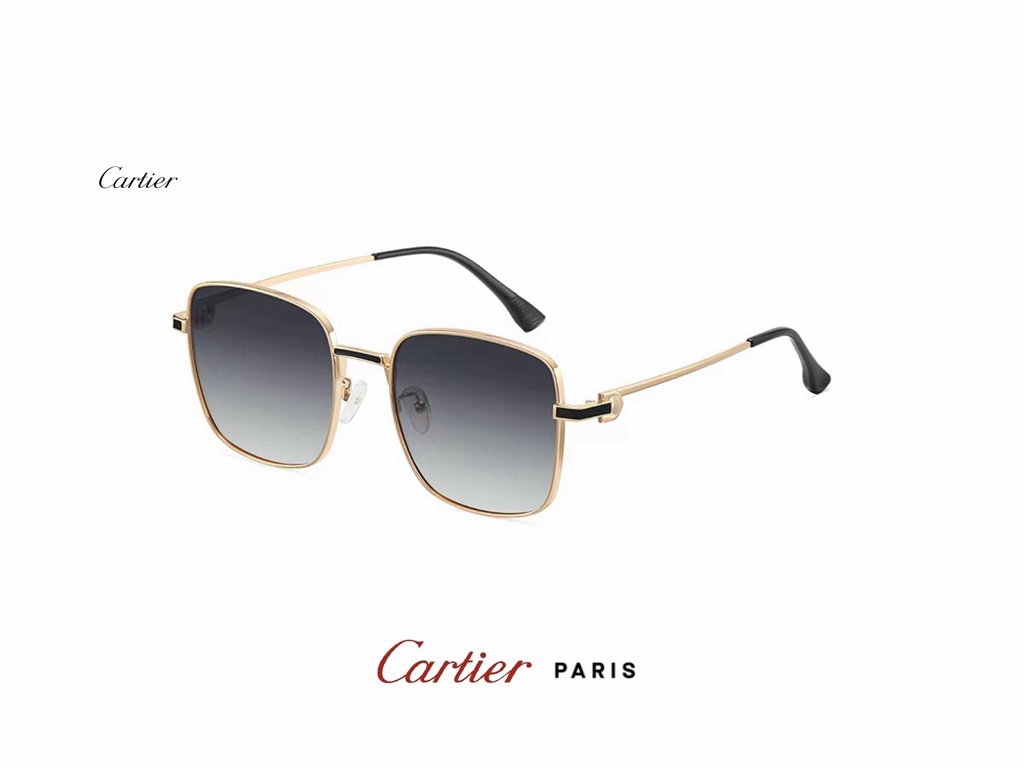 カルティエサングラスCARTIER 2023新作 レディース 偏光レジンメガネ