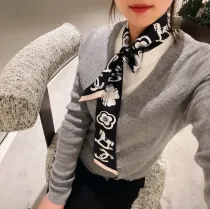 シャネルマフラーCHANEL 2023年新作シルクスカーフ