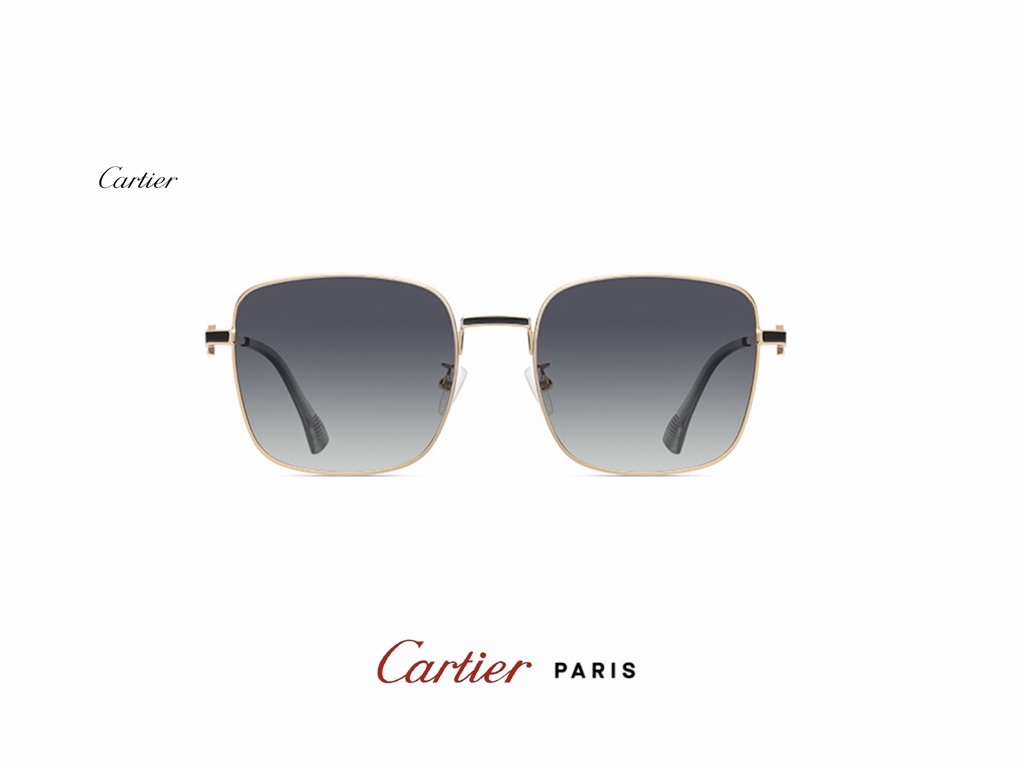 カルティエサングラスCARTIER 2023新作 レディース 偏光レジンメガネ