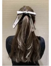 シャネルマフラーCHANEL 2023新作 ハンドメイドリボン