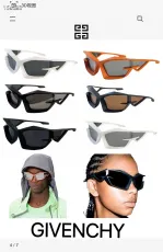 ジバンシィサングラスGIVENCHY 2023 新しい 3D プリント メガネ