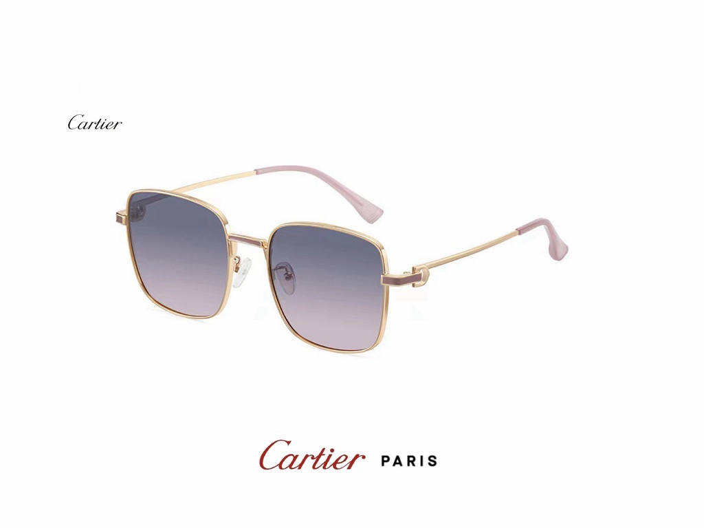 カルティエサングラスCARTIER 2023新作 レディース 偏光レジンメガネ