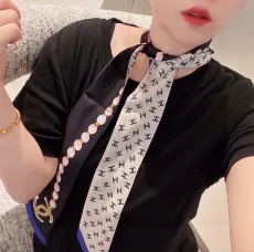 シャネルマフラーCHANEL 2023年新作ダブルレイヤーシルクスカーフ