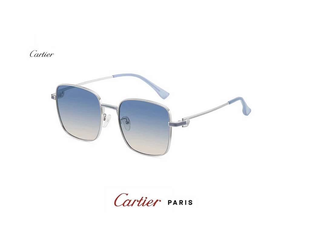 カルティエサングラスCARTIER 2023新作 レディース 偏光レジンメガネ