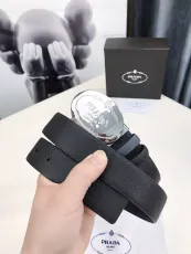 プラダベルトPRADA 2023新作 レザー＆カーフスキン 両面ベルト