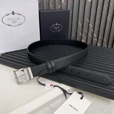 プラダベルトPRADA 2023新作 レザー両面ベルト