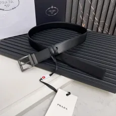 プラダベルトPRADA 2023新作 レザー両面ベルト