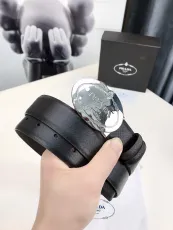 プラダベルトPRADA 2023新作 レザー＆カーフスキン 両面ベルト