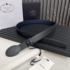 プラダベルトPRADA 2023新作 レザー両面ベルト