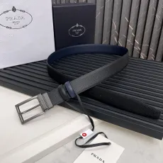 プラダベルトPRADA 2023新作 レザー両面ベルト