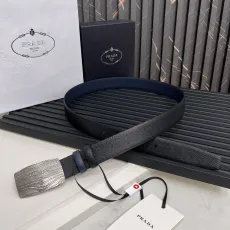 プラダベルトPRADA 2023新作 レザー両面ベルト