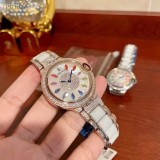カルティエ時計CARTIER 2023年新作 ブルーバルーン レインボーダイヤモンド セラミック ウォッチ