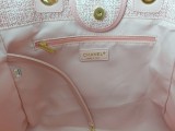 シャネルバッグCHANEL 2023新作 キャンバス 織り刺繍 ビーチバッグ