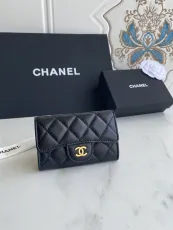 シャネル財布CHANEL 2023年新作 シープスキン金具 スモール カードホルダー