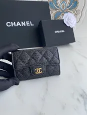 シャネル財布CHANEL 2023年新作 ボール柄金具 スモールカードホルダー