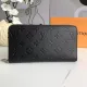 ルイヴィトン財布LOUIS VUITTON 2023新作 60047 レザー 無地 エンボス ロングクリップ