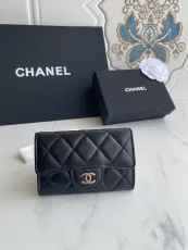 シャネル財布CHANEL 2023年新作 シープスキン金具 スモール カードホルダー