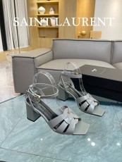 サンローラン靴Yves Saint Laurent 2023年新作パテントレザーサンダル