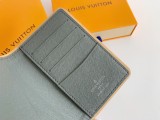ルイヴィトン財布LOUIS VUITTON 2023新作 グレー キャンバス ポケットウォレット