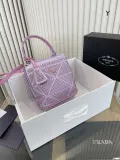 プラダバッグPRADA 2023新作 キラキラダイヤモンド トートバッグ