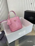 プラダバッグPRADA 2023新作 キラキラダイヤモンド トートバッグ
