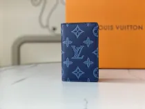 ルイヴィトン財布LOUIS VUITTON 2023新作 ポケット カードホルダー 型押し ブルー N80421 61696