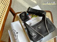 プラダバッグPRADA 2023年新作 スモール 3in1 アンダーアームバッグ