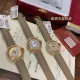 カルティエ時計CARTIER 2023年新作 タートルダブ グレー ライチ柄 レザー ブルー バルーン ゴールド スターリー ウォッチ
