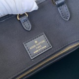 ルイヴィトンバッグLOUIS VUITTON 2023新作 M46016 刺繍 黒 ミディアム ハンドバッグ