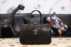 クロムハーツバッグCHROME HEARTS 2023新作 クロス 無地 牛革 トラベルバッグ