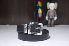 クロムハーツベルトCHROME HEARTS 2023新作 スクエアバックル スリーピースベルト