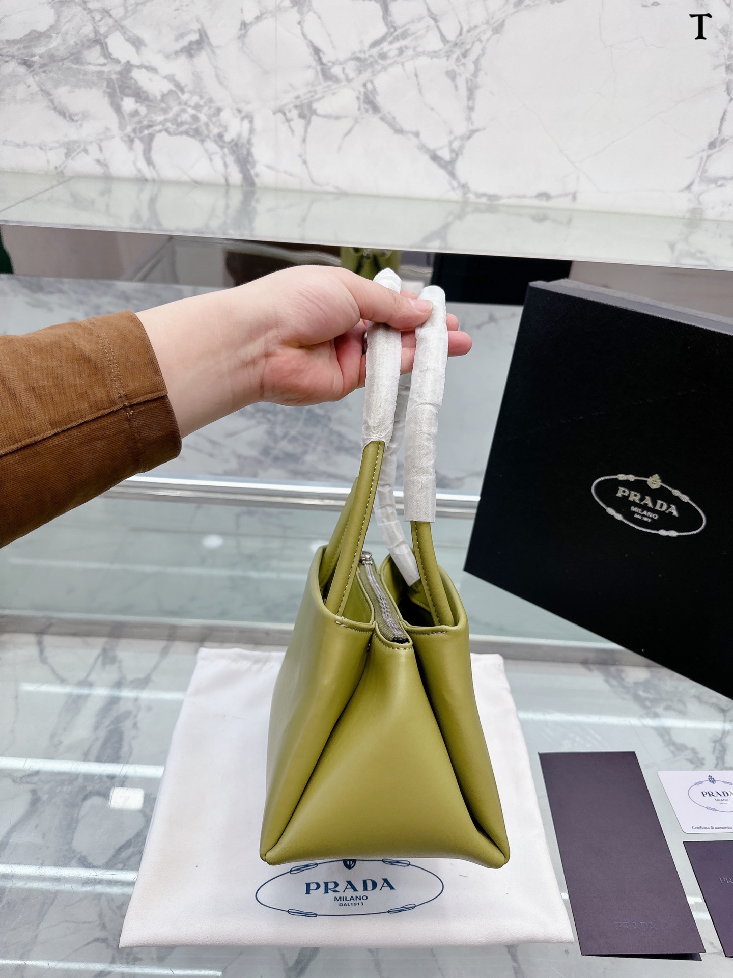 プラダバッグPRADA 2023新作 キャンバス アンダーアームバッグ